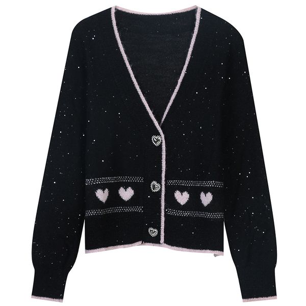 329 2023 runway summer brand same style sweater long sleeve cardigan v neck fashion clothes womens mingmo, White;black
329 2023 runway summer brand same style sweater long sleeve cardigan v neck fashion clothes womens mingmo, White;black