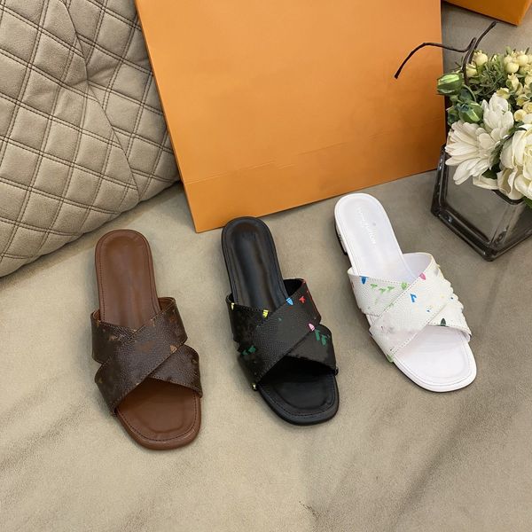 girls women designer slippers brown old flower monograms slides l and v logo sandal 2023 summer shoes vintage brand beach slider casual mule, Black
girls women designer slippers brown old flower monograms slides l and v logo sandal 2023 summer shoes vintage brand beach slider casual mule, Black