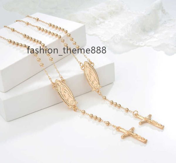elfic 3mm rosary bead necklaces 14k gold plated virgen guadalupe oro laminado cross jewelry chains catholic religious, Silver
elfic 3mm rosary bead necklaces 14k gold plated virgen guadalupe oro laminado cross jewelry chains catholic religious, Silver