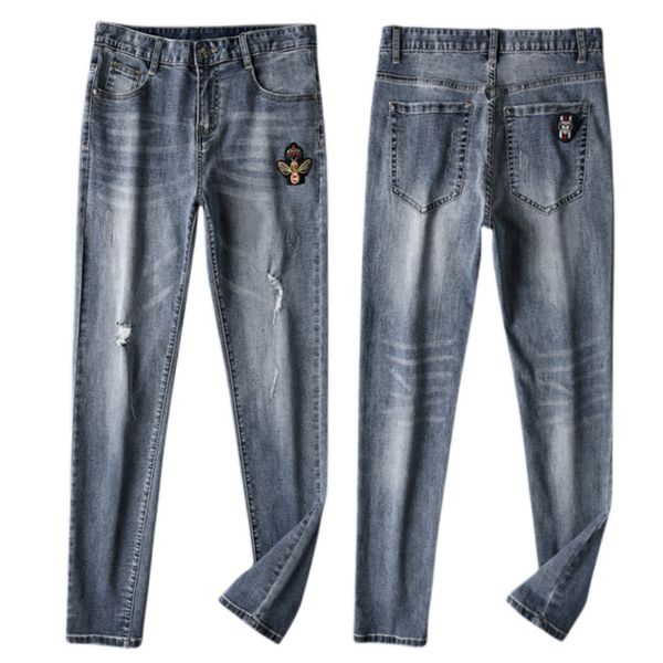 new jeans chino pants pant men's trousers stretch autumn winter close-fitting jeans cotton slacks washed straight business casual littl, Blue
new jeans chino pants pant men's trousers stretch autumn winter close-fitting jeans cotton slacks washed straight business casual littl, Blue