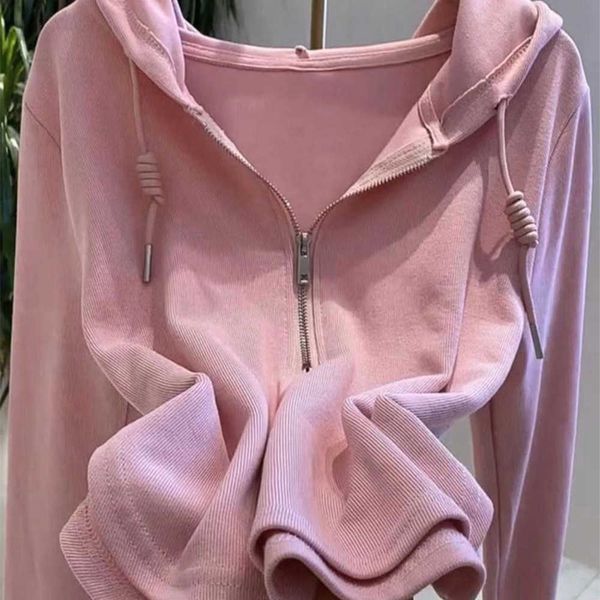 early autumn 2023 new solid color hooded long-sleeved sweater women's lazy style european pink casual korean, Black
early autumn 2023 new solid color hooded long-sleeved sweater women's lazy style european pink casual korean, Black