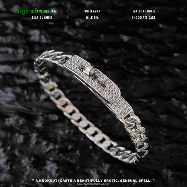 original hemrres designer bracelet electric chain white zirconium watch strap niche design fashionable highend style bracelet personalized n, Black
original hemrres designer bracelet electric chain white zirconium watch strap niche design fashionable highend style bracelet personalized n, Black