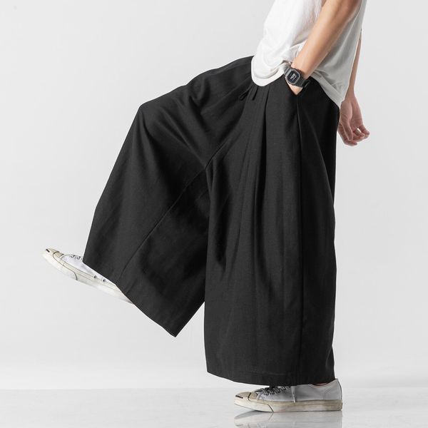 pants 2022 men solid color wide leg pants mens joggers lace up streetwear casual linen trousers men summer vintage cotton pants 5xl, Black
pants 2022 men solid color wide leg pants mens joggers lace up streetwear casual linen trousers men summer vintage cotton pants 5xl, Black