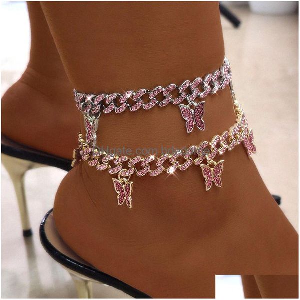 anklets pink zc9mm butterfly cuban link chain for women gold sie color metal y ankle bracelet fashion punk jewelry, Red;blue
anklets pink zc9mm butterfly cuban link chain for women gold sie color metal y ankle bracelet fashion punk jewelry, Red;blue
