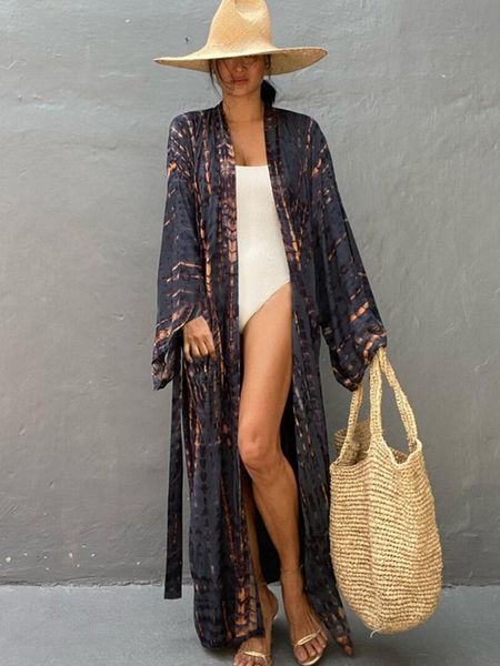 swimwear bikini cover up tie dye printed swimsuit cape pareo bohemian beach kimono dresses self belted bathing suits dropshipping, White;black
swimwear bikini cover up tie dye printed swimsuit cape pareo bohemian beach kimono dresses self belted bathing suits dropshipping, White;black
