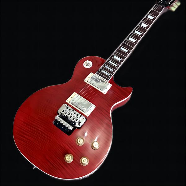 electric guitar 2 output, perturb connection, dual vibrato bridge, red flame maple solid mahogany body, chrome hardware168
electric guitar 2 output, perturb connection, dual vibrato bridge, red flame maple solid mahogany body, chrome hardware168