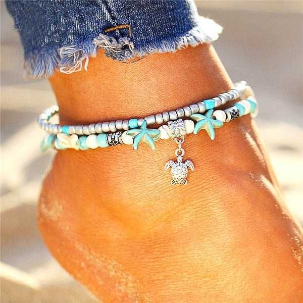 anklets delysia king women trendy starfish turtle yoga anklet summer sandy beach two layer string beads foot chain aa230512, Red;blue
anklets delysia king women trendy starfish turtle yoga anklet summer sandy beach two layer string beads foot chain aa230512, Red;blue