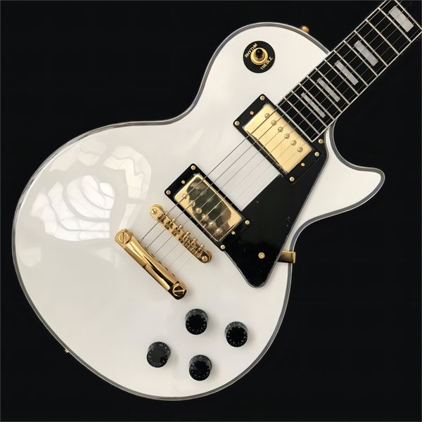 electric guitar, ebony fingerboard, connection fretboard, gold hardware, solid mahogany electric guitar body, 68
electric guitar, ebony fingerboard, connection fretboard, gold hardware, solid mahogany electric guitar body, 68