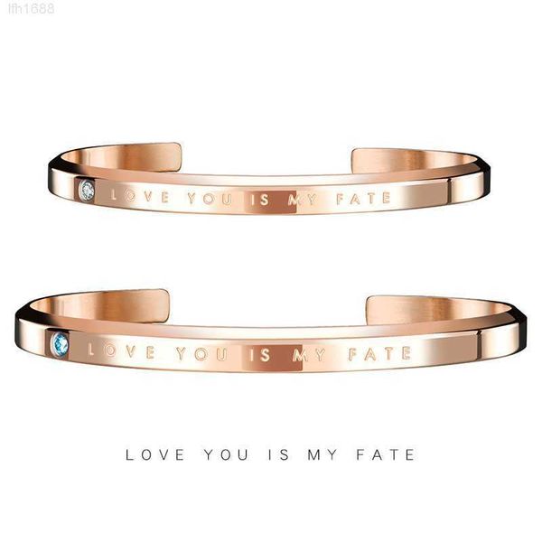sns selling bangles female jewelry vibrato custom brand engraved messages words love you couple bracelets, Golden;silver
sns selling bangles female jewelry vibrato custom brand engraved messages words love you couple bracelets, Golden;silver