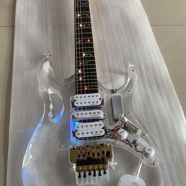 acrylic material, led color lamp, high-grade electric guitar, gold accessories,
acrylic material, led color lamp, high-grade electric guitar, gold accessories,