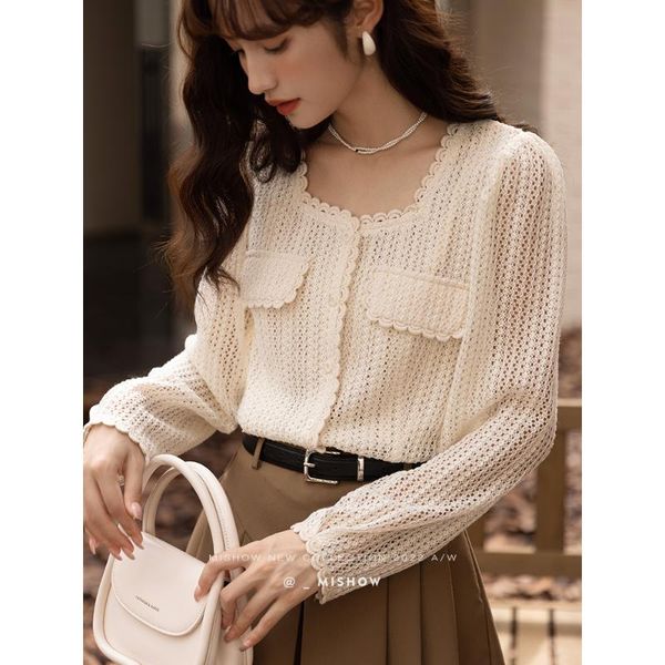 shirts mishow mesh lace shirt women autumn korean square collar single breasted hollow out blouses new in chic female mxb34x0354, White
shirts mishow mesh lace shirt women autumn korean square collar single breasted hollow out blouses new in chic female mxb34x0354, White