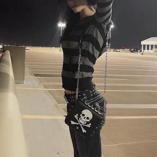 t-shirt fashion grunge striped tshirt with pocket women long sleeve crop tees vintage gothic dark academia mall goth clothes, White
t-shirt fashion grunge striped tshirt with pocket women long sleeve crop tees vintage gothic dark academia mall goth clothes, White