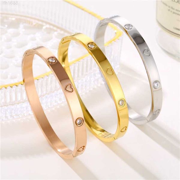 three color wholesale custom stainless steel 18k gold plated lucky jewelry waterproof open diamond love bangles bracelet, Golden;silver
three color wholesale custom stainless steel 18k gold plated lucky jewelry waterproof open diamond love bangles bracelet, Golden;silver
