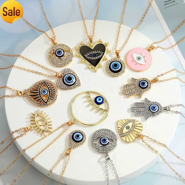 wholesale bulk gold silver plated charm heart hasma fatima hands pendant woman crystal blue turkish evil eye necklace jewelry
wholesale bulk gold silver plated charm heart hasma fatima hands pendant woman crystal blue turkish evil eye necklace jewelry