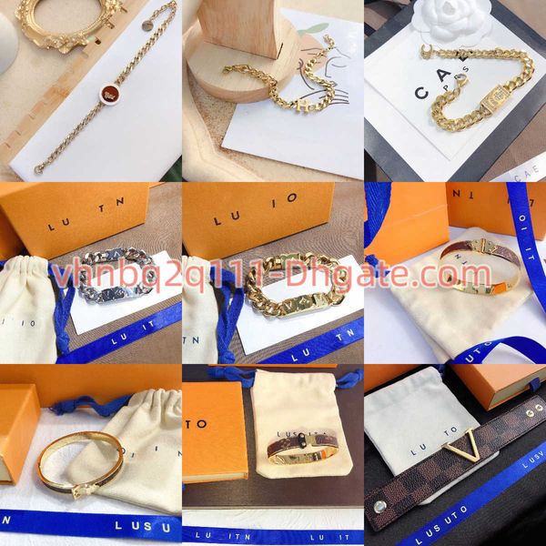 fashion designer bracelet 18k gold plated chain 925 silver bracelets senior women's letter multi color bracelet luxury jewelry, Red;brown
fashion designer bracelet 18k gold plated chain 925 silver bracelets senior women's letter multi color bracelet luxury jewelry, Red;brown