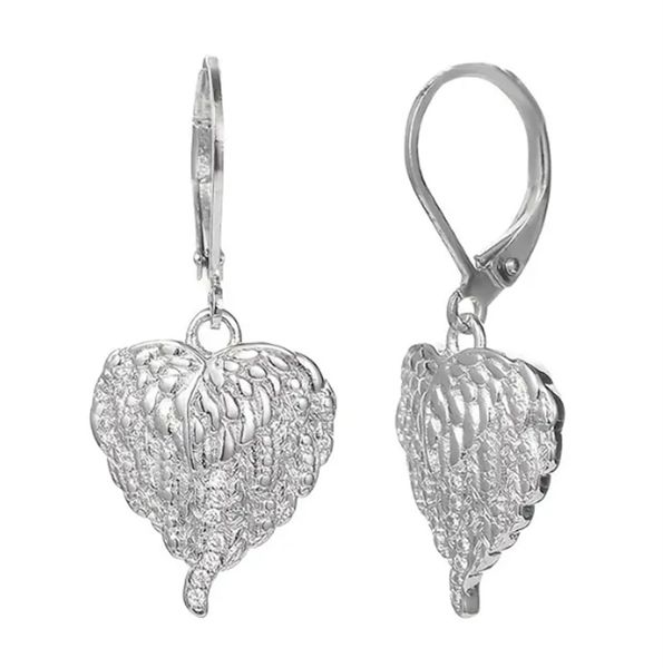 925 silver plated heart wings zircon women's drop earrings charms jewelry gift birthday gifts for women wife girls her, Golden
925 silver plated heart wings zircon women's drop earrings charms jewelry gift birthday gifts for women wife girls her, Golden
