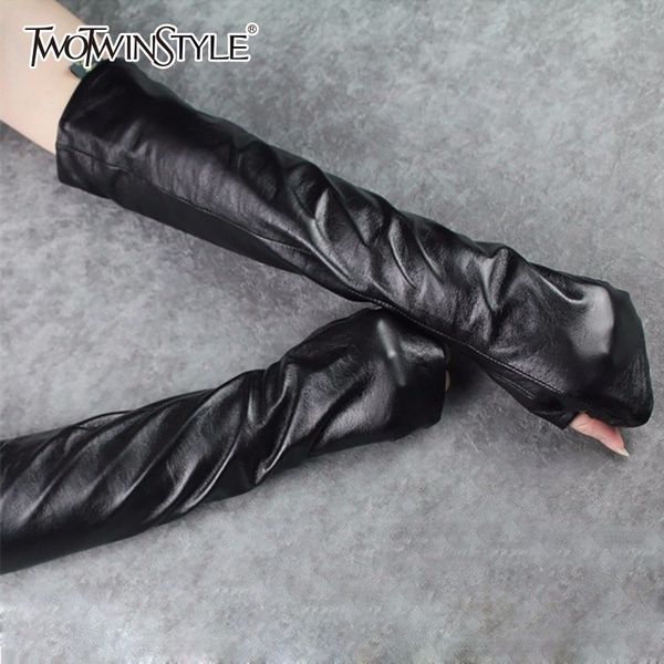 sleevelet arm sleeves twotyle pu leather long gloves ladies hole black sleeve spring female accessories fashion 230512
sleevelet arm sleeves twotyle pu leather long gloves ladies hole black sleeve spring female accessories fashion 230512