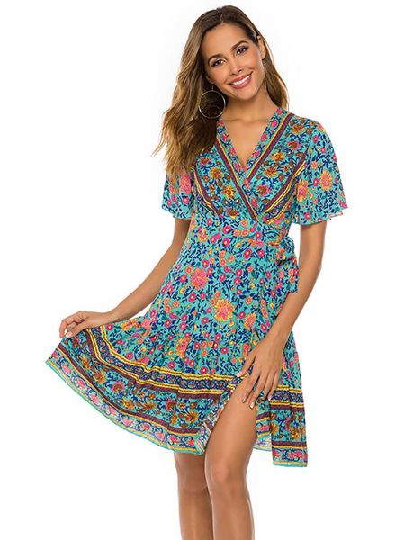 swimwear fitshinling deep v neck summer wrap dress print floral pareo beach wear bohemian slim robe holiday short dresses women, White;black
swimwear fitshinling deep v neck summer wrap dress print floral pareo beach wear bohemian slim robe holiday short dresses women, White;black
