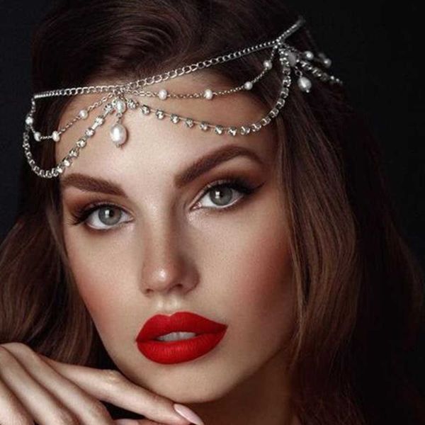 bling crystal hair clip pin hairband ethnic personalized pearl multi layered rhinestone forehead chain barrette dressing accessories head we, Golden;silver
bling crystal hair clip pin hairband ethnic personalized pearl multi layered rhinestone forehead chain barrette dressing accessories head we, Golden;silver