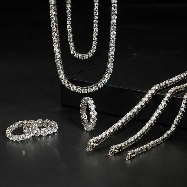 fine jewelry hip hop 925 sterling silver vvs moissanite diamond cluster iced out tennis chain bracelet necklace for men women
fine jewelry hip hop 925 sterling silver vvs moissanite diamond cluster iced out tennis chain bracelet necklace for men women