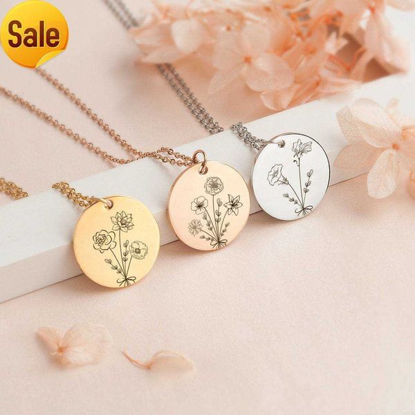 floral collection pendant necklace women jewelry gift birth flowers necklace, Silver
floral collection pendant necklace women jewelry gift birth flowers necklace, Silver