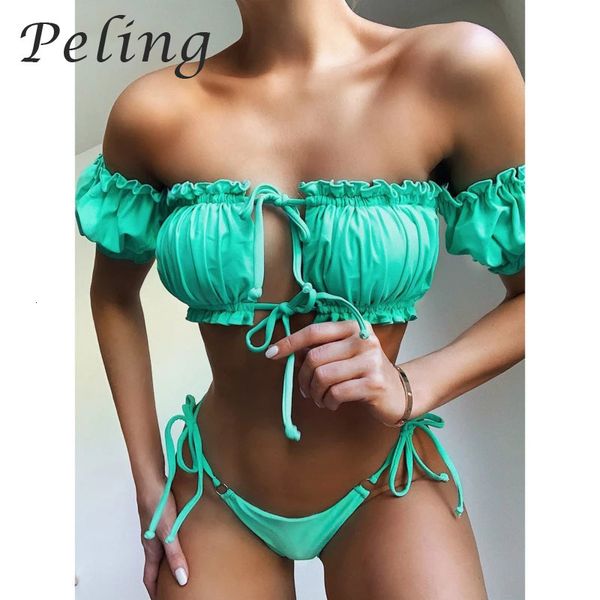 women's swimwear 2023 summer swimsuit pleated two pieces push up mini thong bikini high waist bathing suits beachwear 230512, White;black
women's swimwear 2023 summer swimsuit pleated two pieces push up mini thong bikini high waist bathing suits beachwear 230512, White;black
