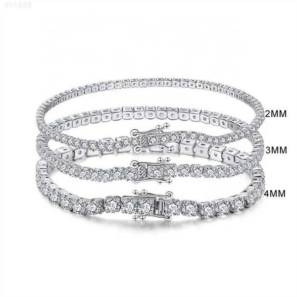 Custom Wholesale Designer Gold Plating Luxury Bracelet 2mm 3mm 4mm 925 Sterling Silver Moissanite Diamond Tennis Bracelets
Custom Wholesale Designer Gold Plating Luxury Bracelet 2mm 3mm 4mm 925 Sterling Silver Moissanite Diamond Tennis Bracelets