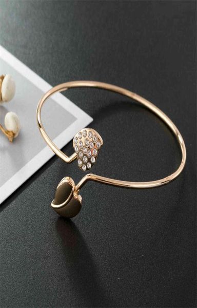womens simple double heart rhinestone cuff open bangle adjustable for casual3432301, Black
womens simple double heart rhinestone cuff open bangle adjustable for casual3432301, Black