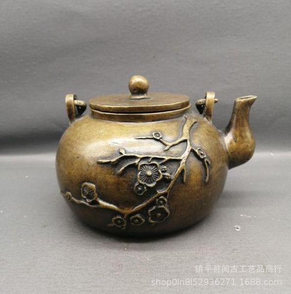 plum tea wine pot antique antique antique collection distressed copper handicraft copper ware ornaments whole and retail1407187, Blue;slivery
plum tea wine pot antique antique antique collection distressed copper handicraft copper ware ornaments whole and retail1407187, Blue;slivery