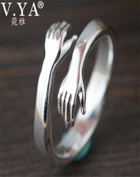 vya adjustable hugging hand rings 925 sterling silver jewelry personality open ring for women fashion gift2518637
vya adjustable hugging hand rings 925 sterling silver jewelry personality open ring for women fashion gift2518637
