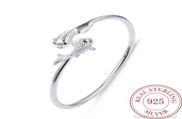 fashion 925 sterling silver woman cuff bracelet open double fish adjustable lucky charm vintage bangle wedding jewelry gifts5588490, Black
fashion 925 sterling silver woman cuff bracelet open double fish adjustable lucky charm vintage bangle wedding jewelry gifts5588490, Black