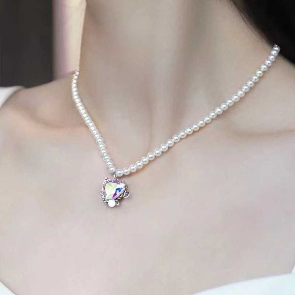 hejia aurora sweetheart tassel necklace long light and luxury pearl collar chain earrings, Silver
hejia aurora sweetheart tassel necklace long light and luxury pearl collar chain earrings, Silver