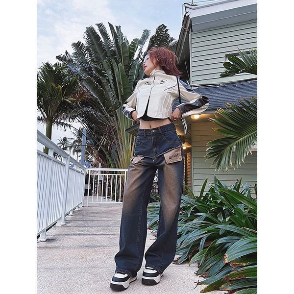 women's pants s high street retro women washed and distressed denim trousers hip hop waist slim allmatch straight leg y2k pants 230512, Black;white
women's pants s high street retro women washed and distressed denim trousers hip hop waist slim allmatch straight leg y2k pants 230512, Black;white