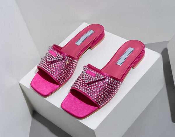 designer slides women luxury slippers rhinestone slipon sandals 2023 summer slide ladies beach chunky heels classic p sandal triangle low he, Black
designer slides women luxury slippers rhinestone slipon sandals 2023 summer slide ladies beach chunky heels classic p sandal triangle low he, Black