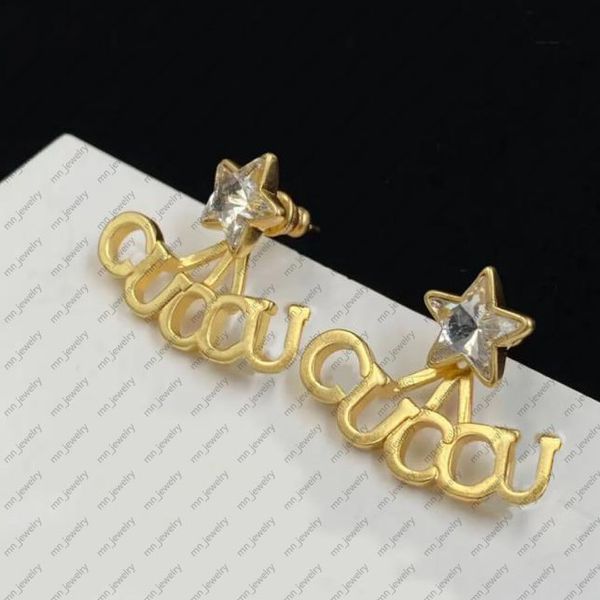 2023 charm earrings new women's fashion luxury brand designer diamond star letter pendant detachable earrings wedding party high end je, Golden
2023 charm earrings new women's fashion luxury brand designer diamond star letter pendant detachable earrings wedding party high end je, Golden