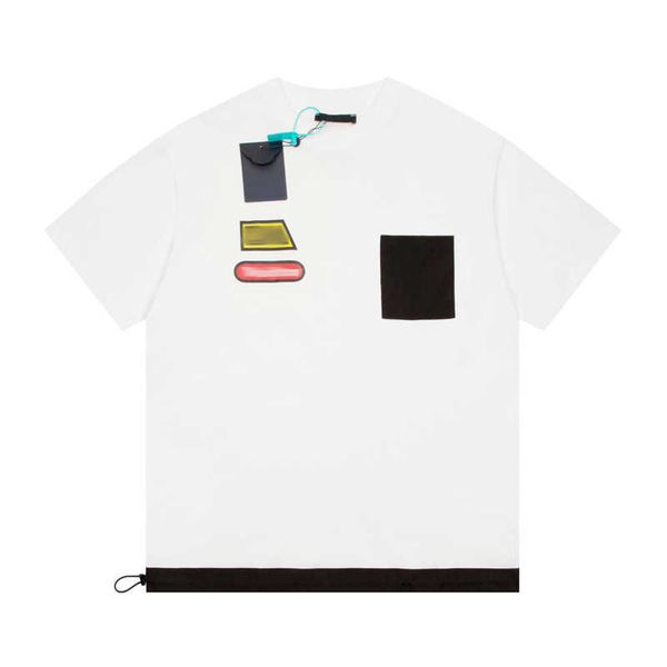 men's cotton t-shirt designer new half-sleeve splicing personalized print pattern tide casual, White;black
men's cotton t-shirt designer new half-sleeve splicing personalized print pattern tide casual, White;black