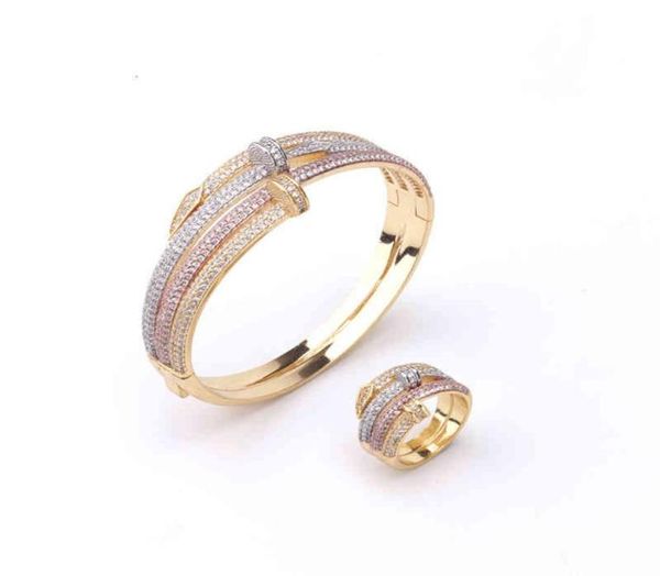fashion personality nail four ring bracelet set goldplated three color full inlaid small luxury women039s jewelry9668945, Golden;silver
fashion personality nail four ring bracelet set goldplated three color full inlaid small luxury women039s jewelry9668945, Golden;silver