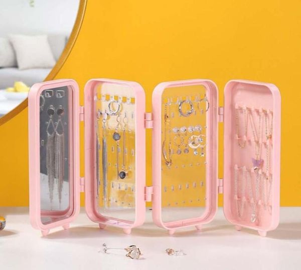 jewelry pouches bags foldable storage box household earrings necklace display stand high capacity luxury retro screen organizer c7405459, Pink;blue
jewelry pouches bags foldable storage box household earrings necklace display stand high capacity luxury retro screen organizer c7405459, Pink;blue