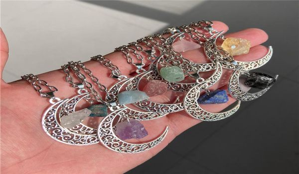 natural crystal reiki raw stone retro moon pendant necklace geometric faith healing quartz chain necklaces jewelry party gifts for8884230, Silver
natural crystal reiki raw stone retro moon pendant necklace geometric faith healing quartz chain necklaces jewelry party gifts for8884230, Silver