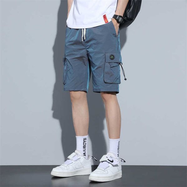 men's shorts summer thin gradient fashion brand ins loose breathable quick drying work wear casual split pants, White;black
men's shorts summer thin gradient fashion brand ins loose breathable quick drying work wear casual split pants, White;black