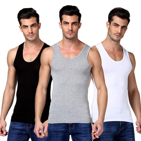 men' tank large size vest casual slim breathable solid color summer thin elastic sports pure cotton sleeveless tshirt base shirt 2305, White;black
men' tank large size vest casual slim breathable solid color summer thin elastic sports pure cotton sleeveless tshirt base shirt 2305, White;black
