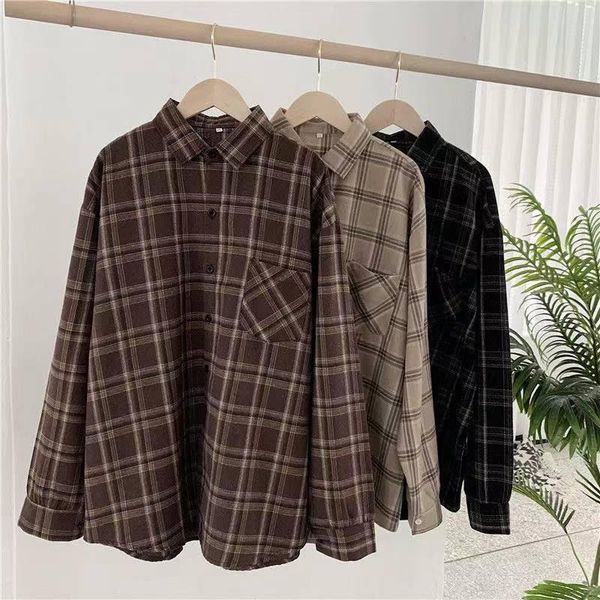 pants vintage women plaid shirts loose oversize long sleeve button up fall shirt casual pocket female korean black
pants vintage women plaid shirts loose oversize long sleeve button up fall shirt casual pocket female korean black