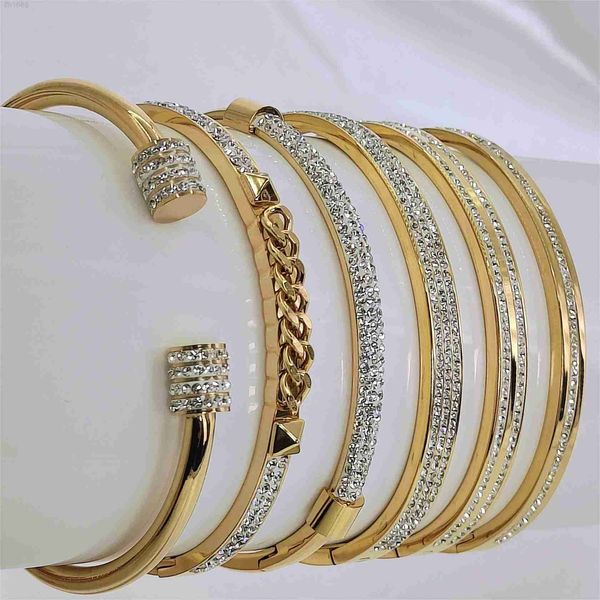maronew stainless steel pvd 18k gold plated cubic zircon bracelets bangles chunky charm cuff rhinestones brazalete, Golden;silver
maronew stainless steel pvd 18k gold plated cubic zircon bracelets bangles chunky charm cuff rhinestones brazalete, Golden;silver