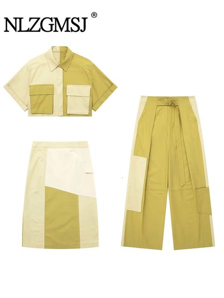 two piece dress nlzgmsj traf spring patchwork women cargo midi skirt suits pockets short sleeve crop female loose shirt 2 sets 230512, White
two piece dress nlzgmsj traf spring patchwork women cargo midi skirt suits pockets short sleeve crop female loose shirt 2 sets 230512, White