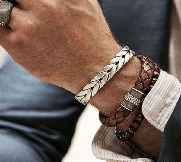 men banglesstainless steelvintageleatherfashionbangles bracelets ed braiding wires cuff bangle amazing 2207156839446, Black
men banglesstainless steelvintageleatherfashionbangles bracelets ed braiding wires cuff bangle amazing 2207156839446, Black