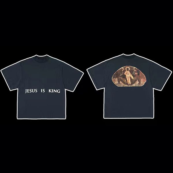 fashion designer mens tshirts high version cpfm brand jesus king three god oil painting tees street loose short sleeve t-shirt asia size s-x, White;black
fashion designer mens tshirts high version cpfm brand jesus king three god oil painting tees street loose short sleeve t-shirt asia size s-x, White;black