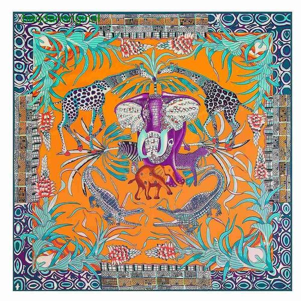hemres designer scarves 130cm forest conference elephant women's twill silk shawl headband square scarf esdg, Blue;gray
hemres designer scarves 130cm forest conference elephant women's twill silk shawl headband square scarf esdg, Blue;gray
