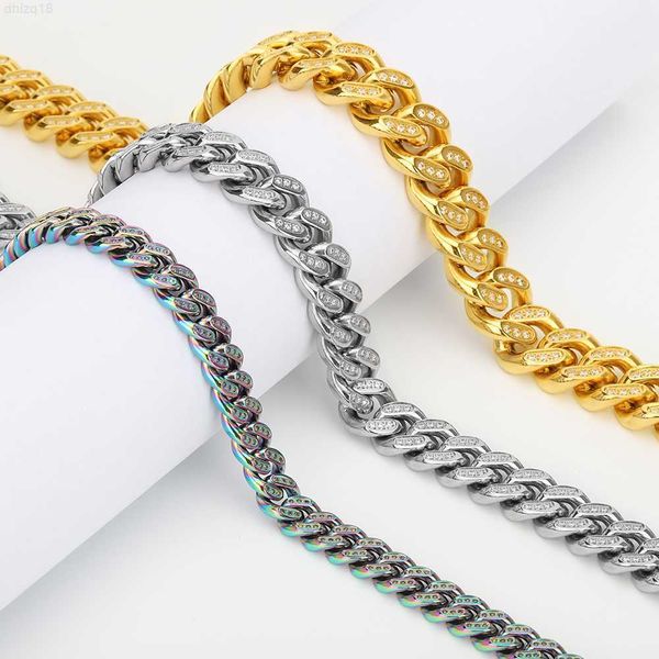 full cz stone diamond stainless steel gold plated fashion jewelry heavy miami cuban link necklace, Silver
full cz stone diamond stainless steel gold plated fashion jewelry heavy miami cuban link necklace, Silver