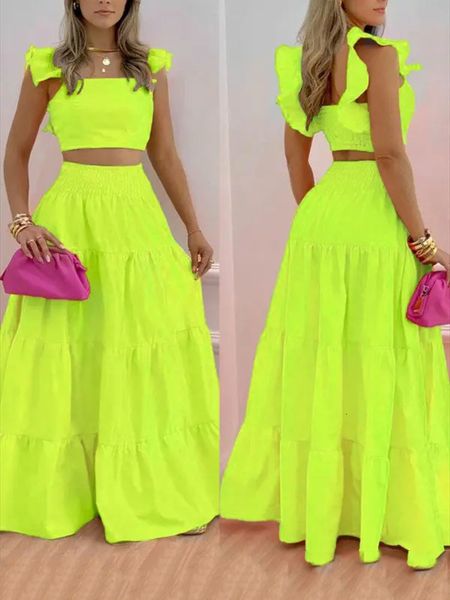 two piece dress spring womens set fashion solid color flower print blouse skirt flying sleeve crop vest aline 230512, White
two piece dress spring womens set fashion solid color flower print blouse skirt flying sleeve crop vest aline 230512, White