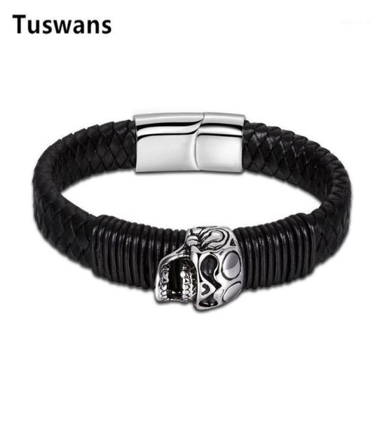 bangle retro leather skull bracelet for men punk rock style bangles 316l stainless steel magnetic masculine gift11498925, Black
bangle retro leather skull bracelet for men punk rock style bangles 316l stainless steel magnetic masculine gift11498925, Black